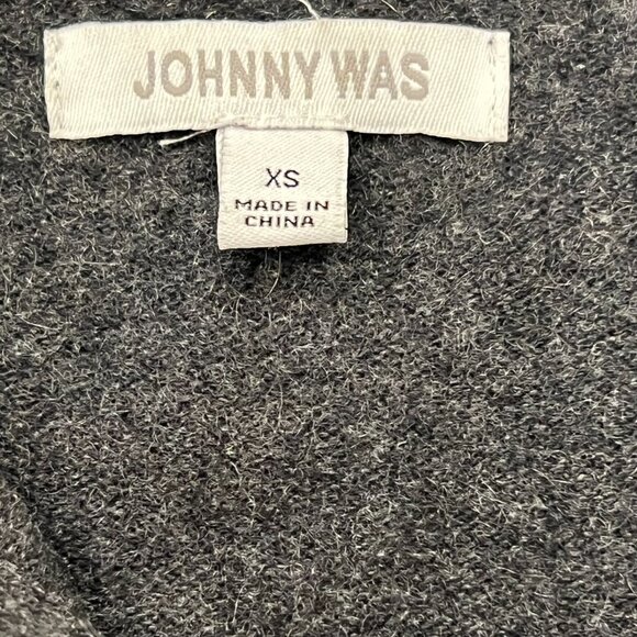 Johnny Was Dreamer 1/4 Zip Cashmere Sweater, Bird Embroidery XS - Picture 2 of 10